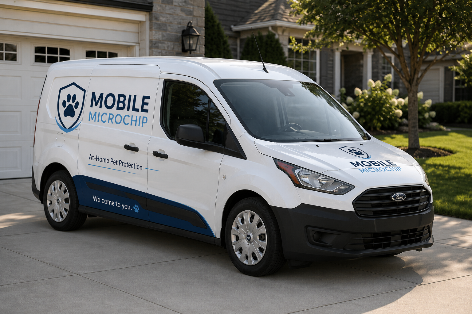 Mobile Microchip branded service van